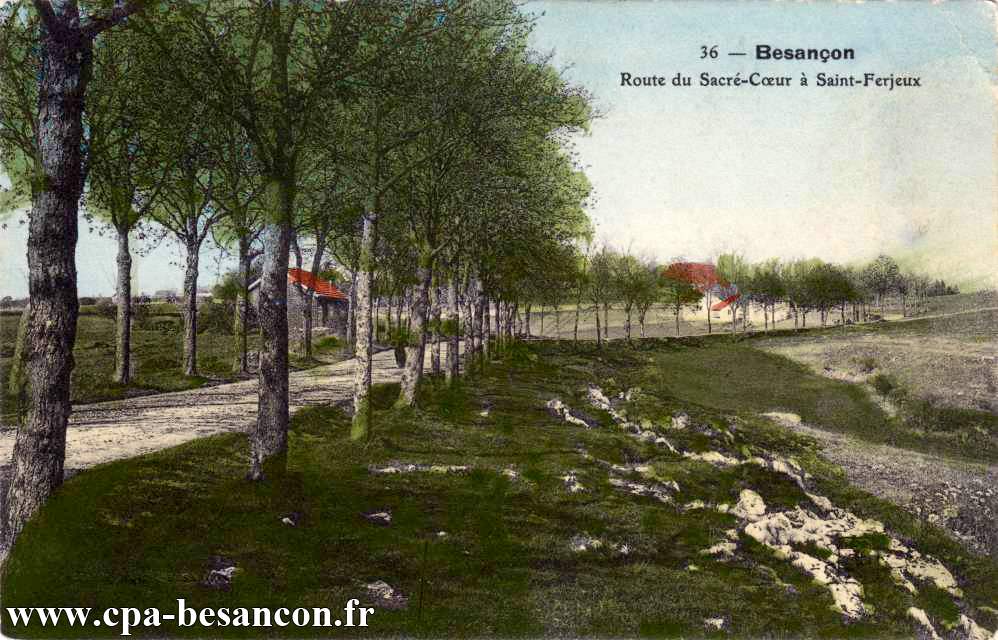 36 - Besançon - Route du Sacré-Cœur à Saint-Ferjeux